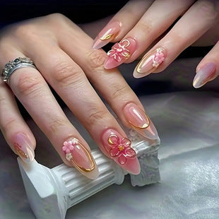 Glamorous Textured Acrylic Nail Enhancements Kalsten