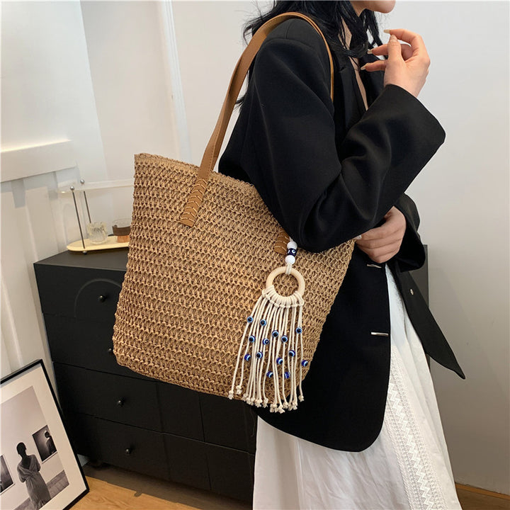 Handcrafted Straw Tote Bag