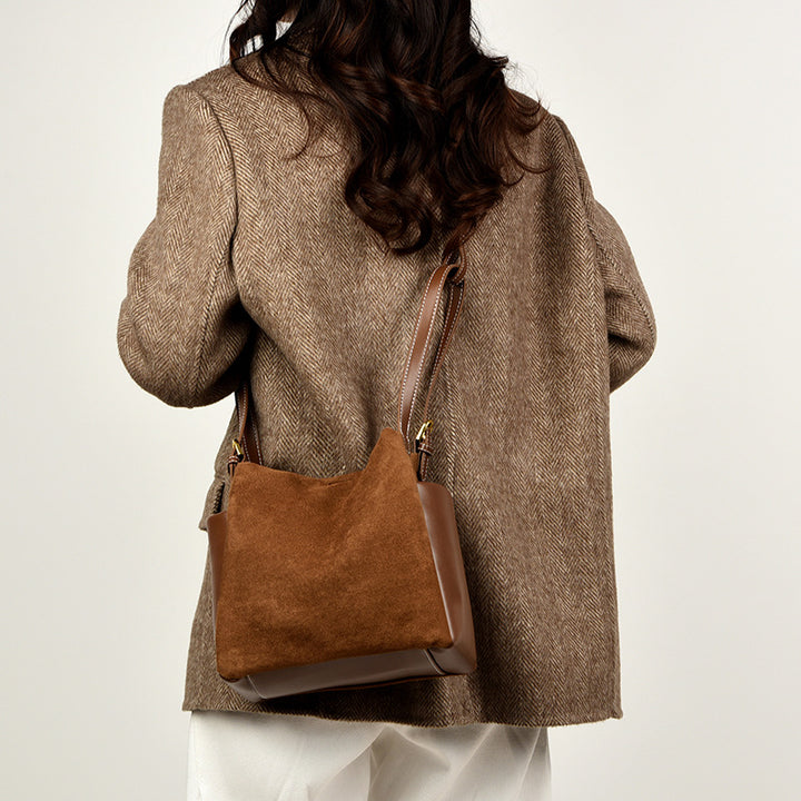 Suede Bucket Handbag Kalsten