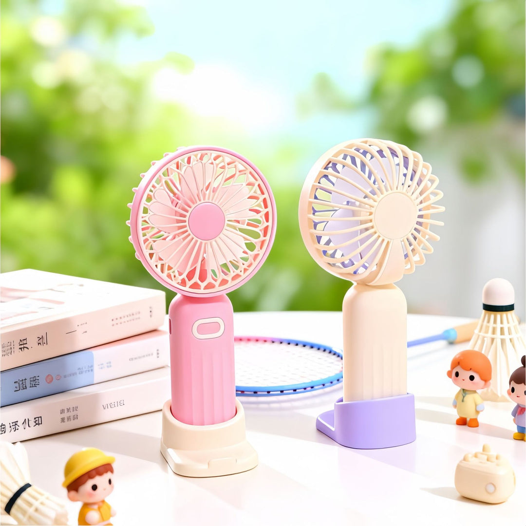 Ladies portable mini fan with adjustable head Kalsten