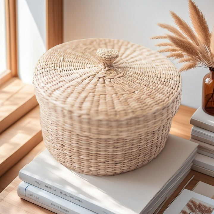 Decorative Natural Fiber Storage Box Kalsten
