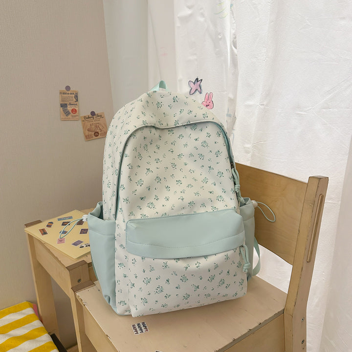 Floral Print School Backpack