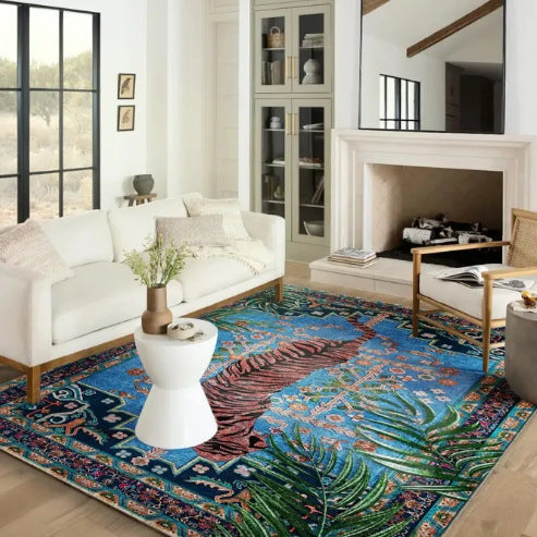 Elegant Tiger-Themed Area Rug for Home