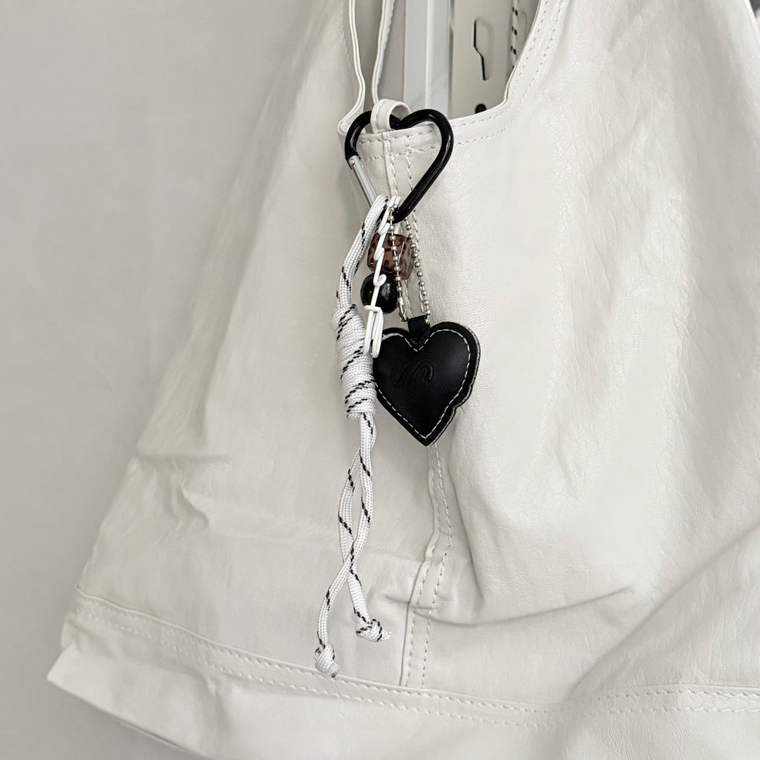 Heart-Shaped Leather Keychain Kalsten