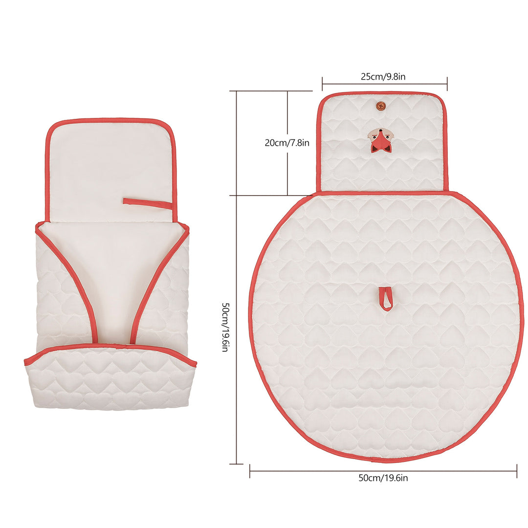 Changing mat with sweet bee motif Kalsten