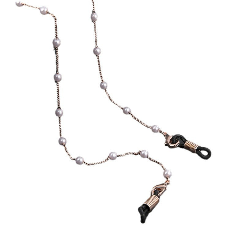Elegant Pearl Chain Eyewear Holder Kalsten