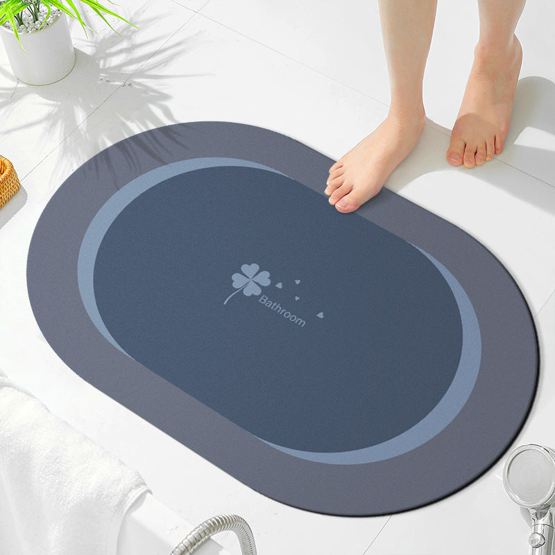 Soft Microfiber Bath Mat with Anti-Slip Features