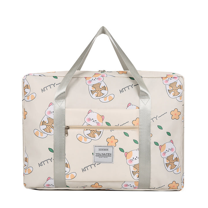 Fun Cat-Themed Travel Duffle Bag Kalsten