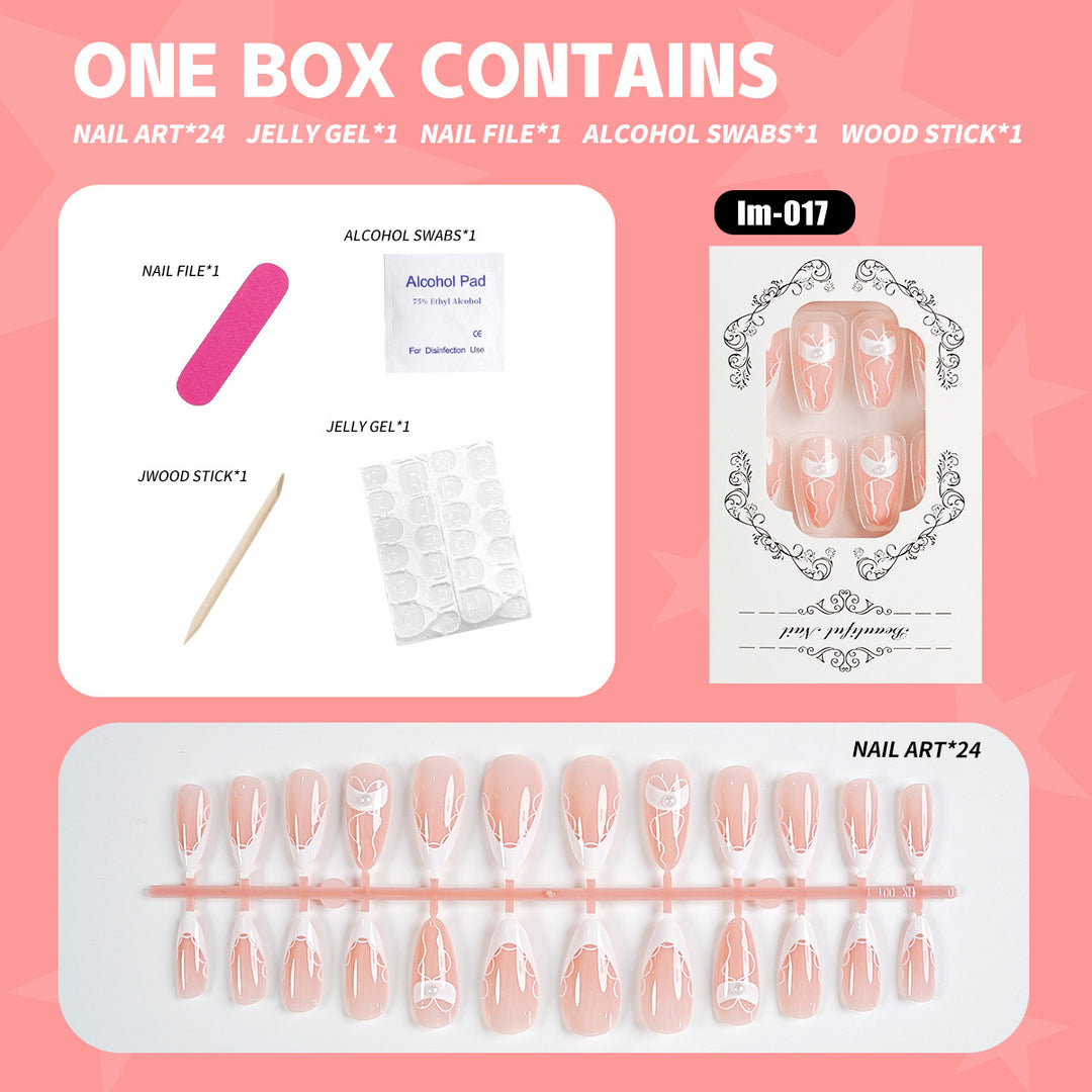 Premium Decorative Press-On Nail Art Kit