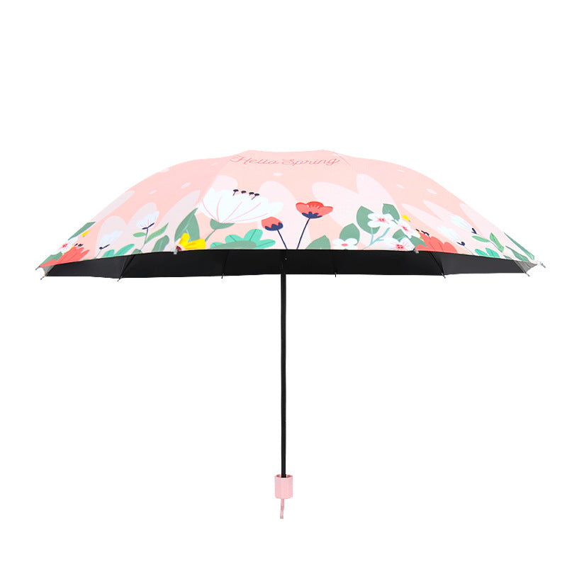 Women's Folding Umbrella with Floral Design Kalsten