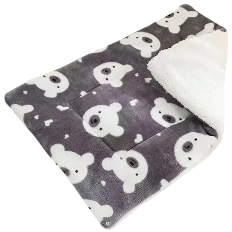Cozy Fleece Pet Blanket Dog Bed