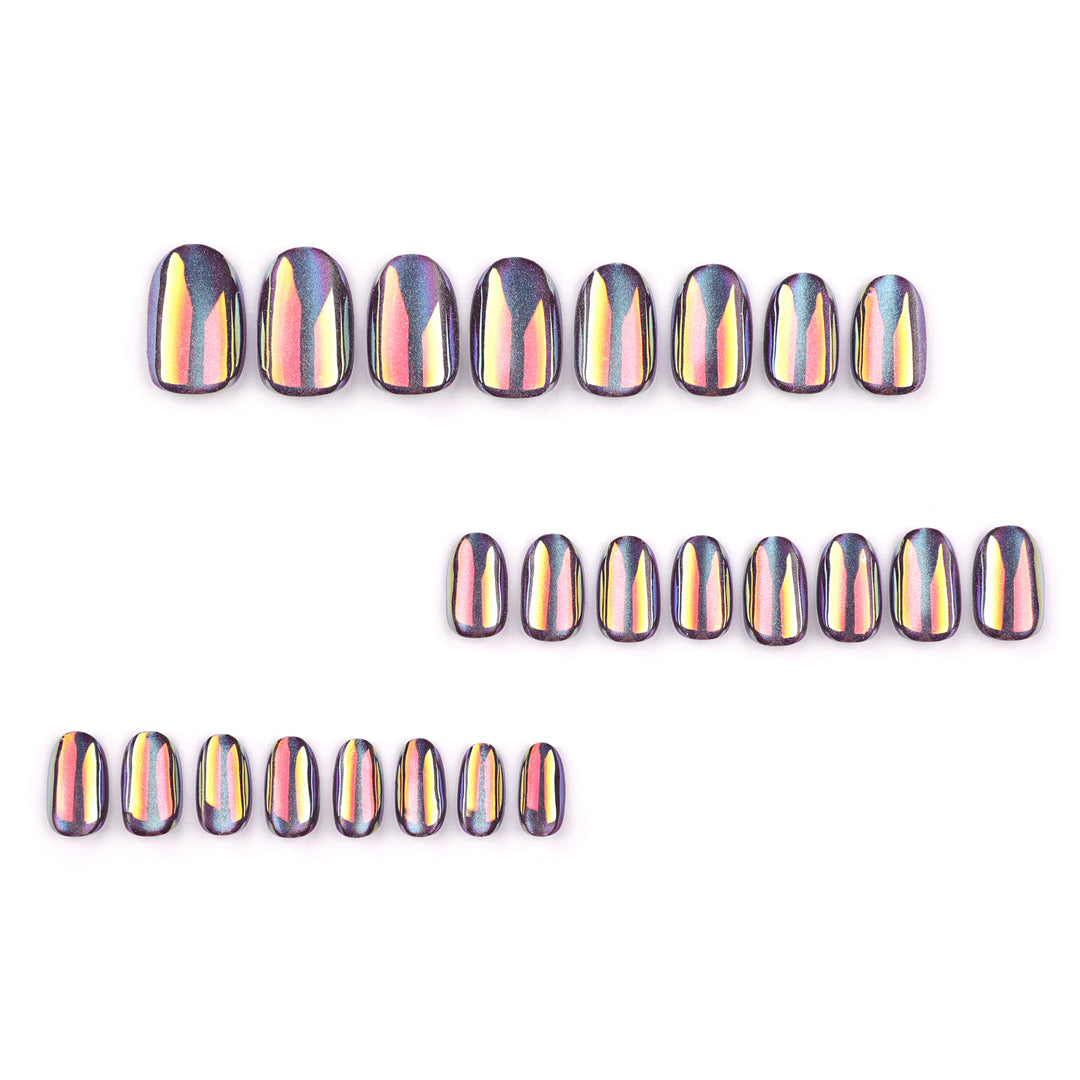 Artful Nail Art with Shimmering Finish Kalsten