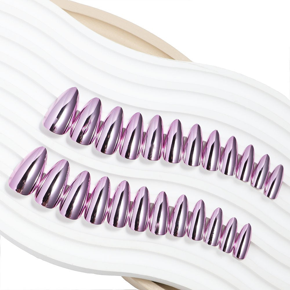 Elegant Mirror Finish Press-On Nail Set Kalsten