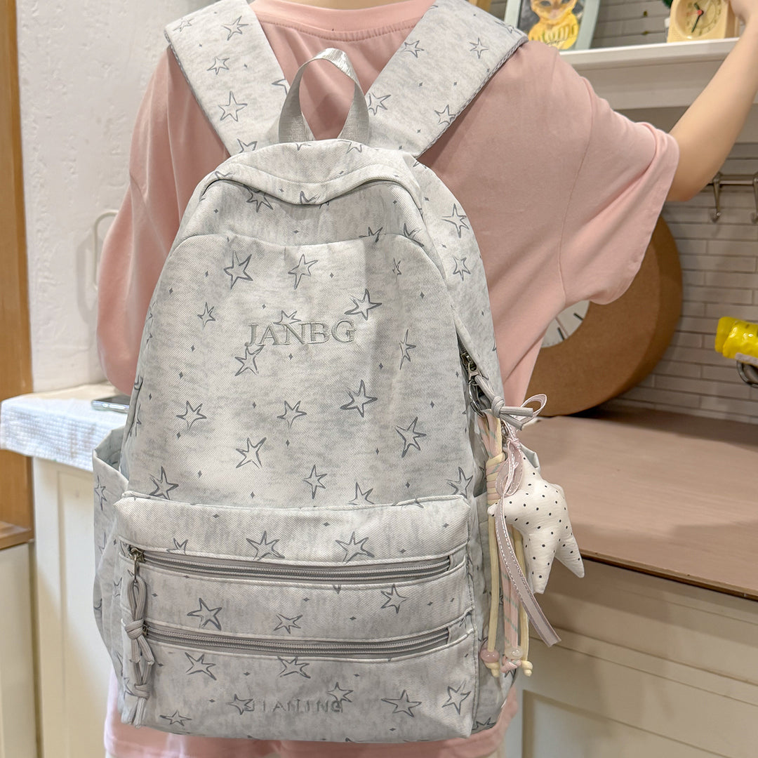 Star-Patterned School Backpack Kalsten