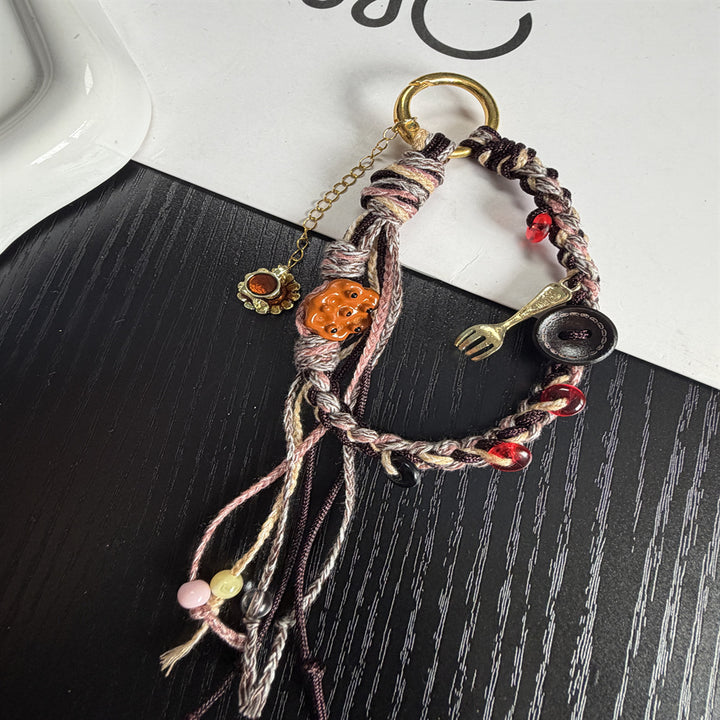 Handmade Beaded Charm Keyring Kalsten