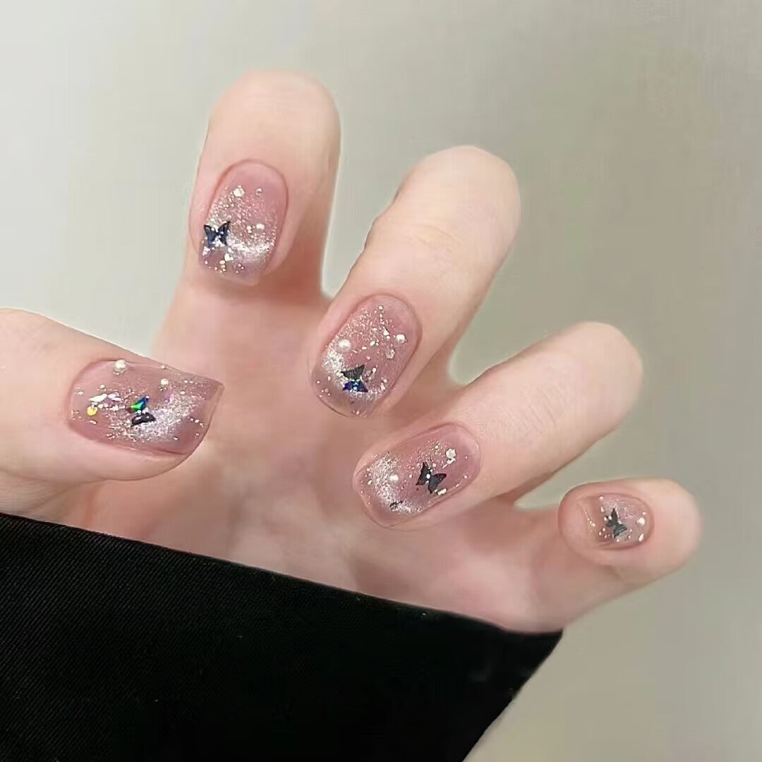 Artistic Floral-Embellished Press-On Nail Art Kalsten