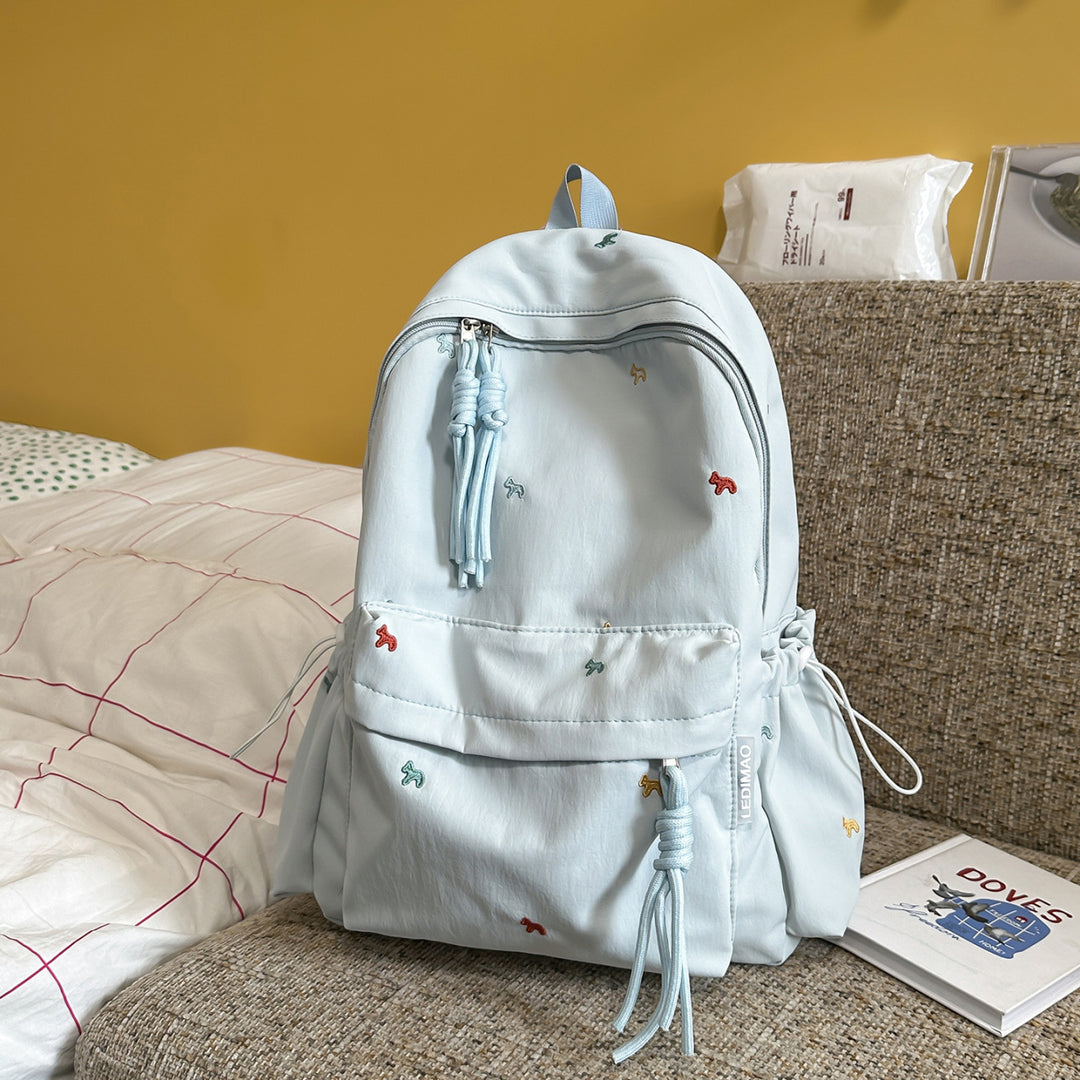 Stylish Floral-Embellished Backpack Kalsten