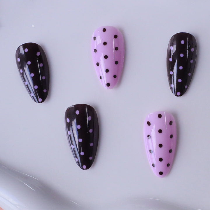 Artistic Polka Dot Nail Enhancements Kalsten