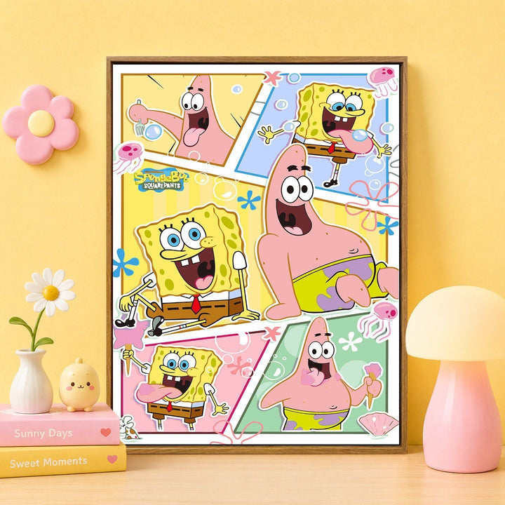 Cartoon Character Themed Wall Art Print Kalsten