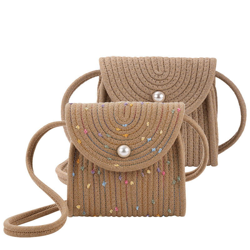 Women's Fashion Shoulder Bag with Decorative Pearl Closure Kalsten