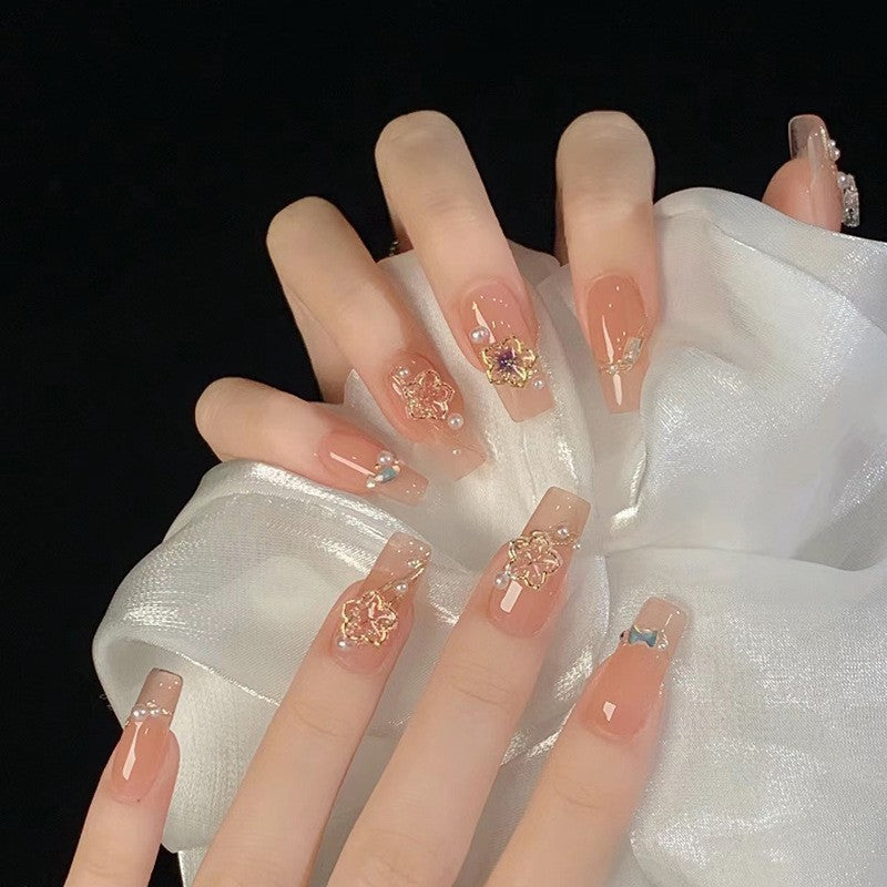 Trendy moon and star design artificial nails Kalsten