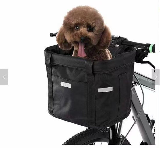 collapsible insulated front bike basket with quick-release mounting and waterproof liner Kalsten