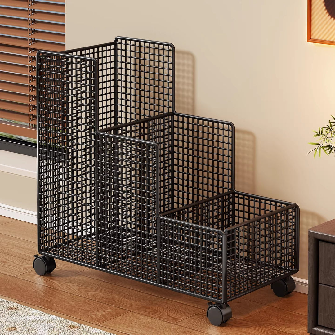 Vertical Mesh Multi-Compartment Fitness Mat and Equipment Organizer