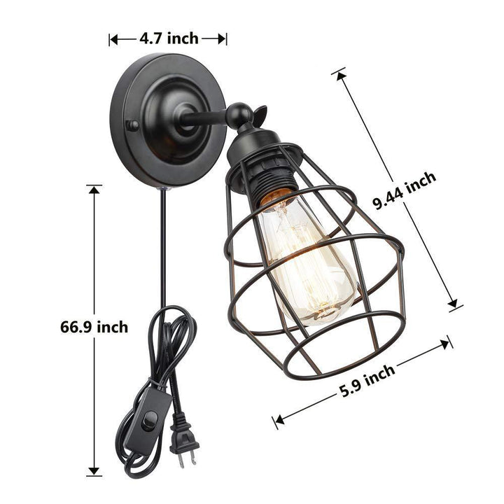Industrial Cage Wall Sconce