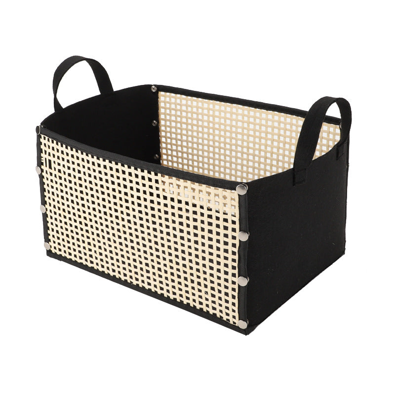Multifunctional storage bowl made of bamboo and textile Kalsten