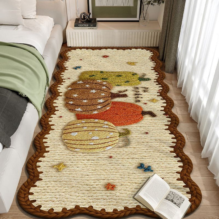 Playful Pumpkin-Themed Area Rug