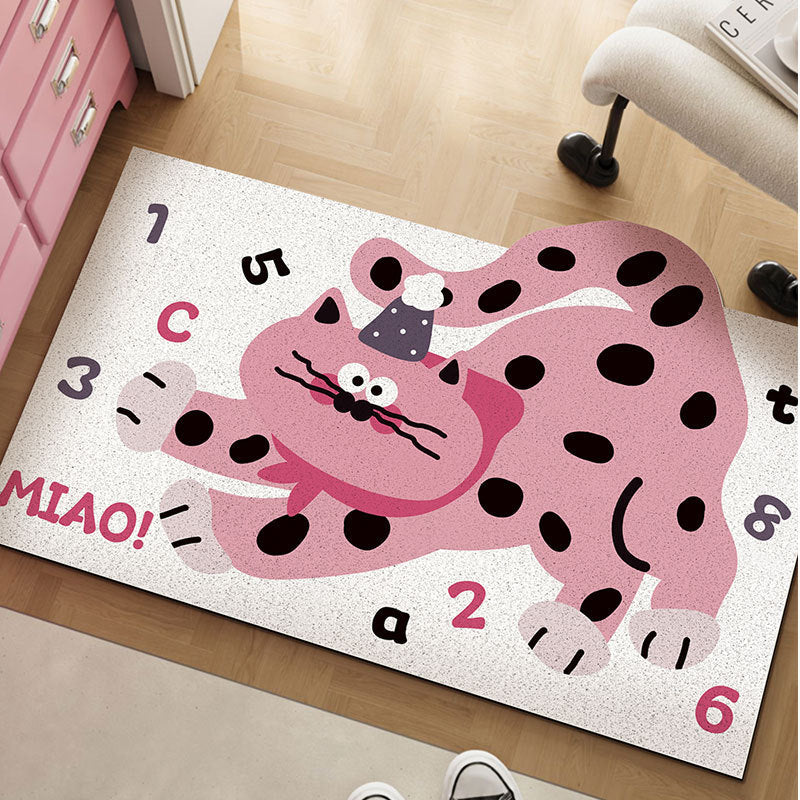 Playful Cat-Themed Decorative Mat Kalsten