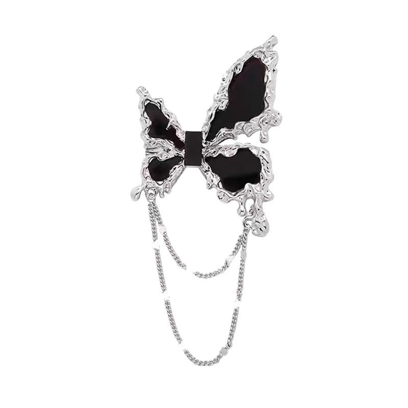 Elegant brooch with flower and chain motif Kalsten