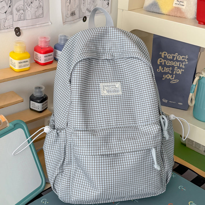 Stylish Grid-Patterned Daypack Kalsten