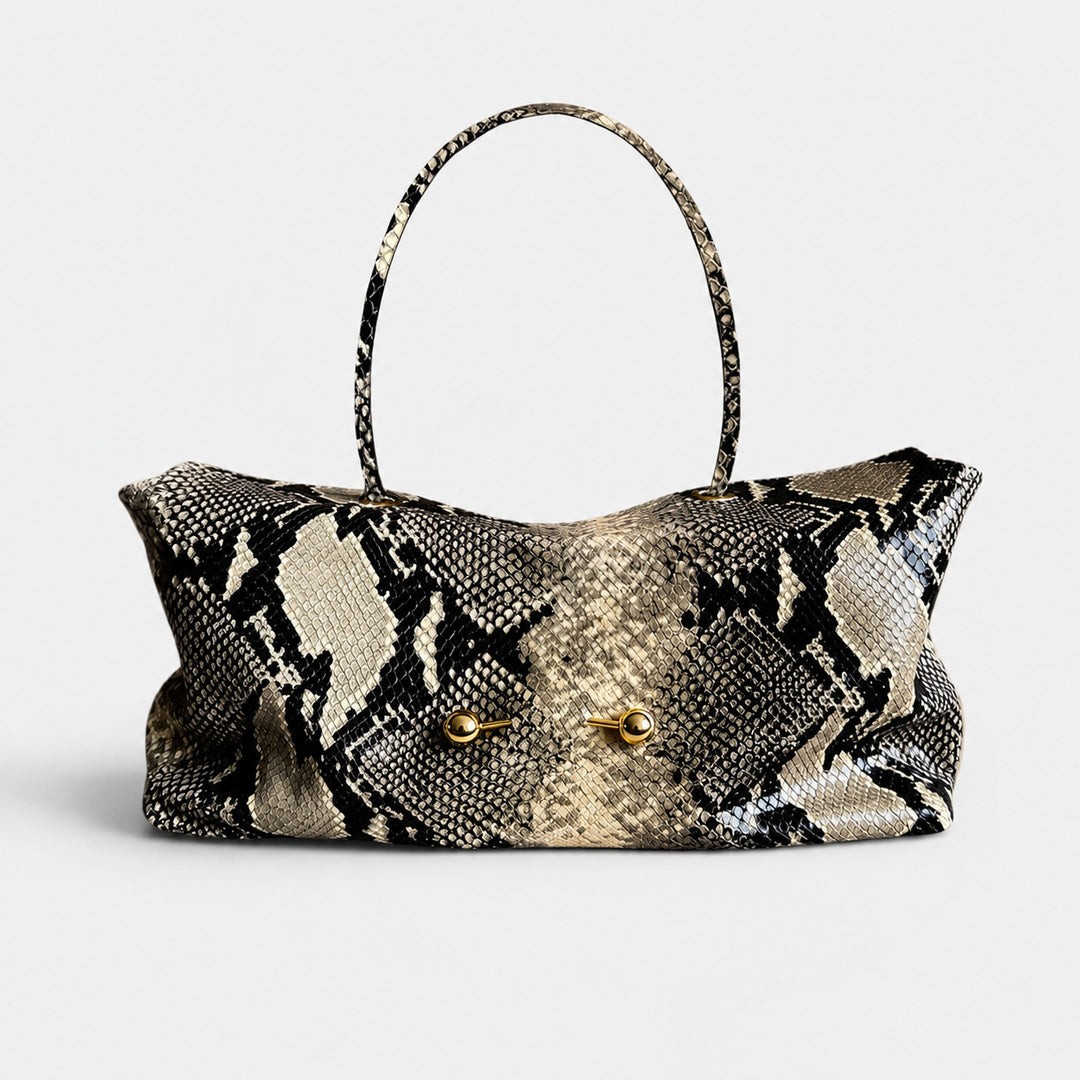 Elegant Crocodile Texture Shoulder Bag