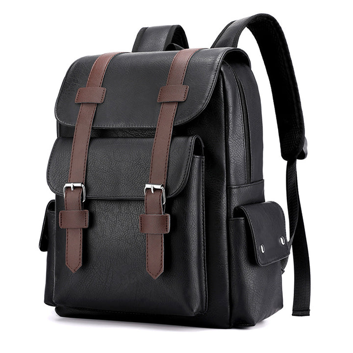 Vintage Style Leather Backpack Kalsten