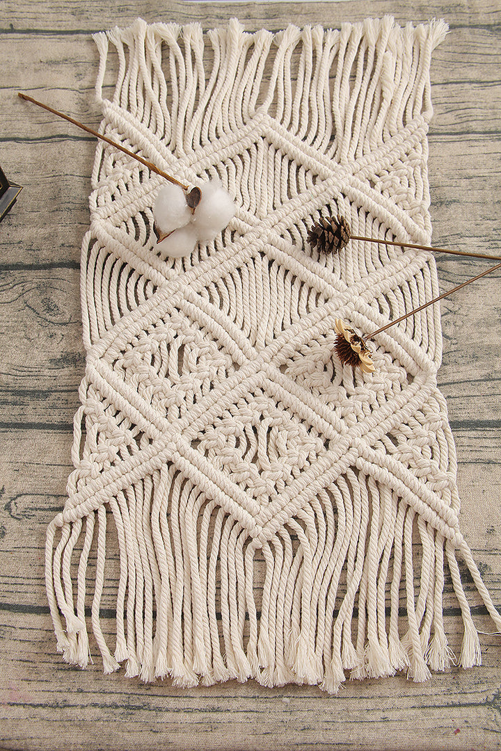 Bohemian Woven Macrame Table Runner Kalsten