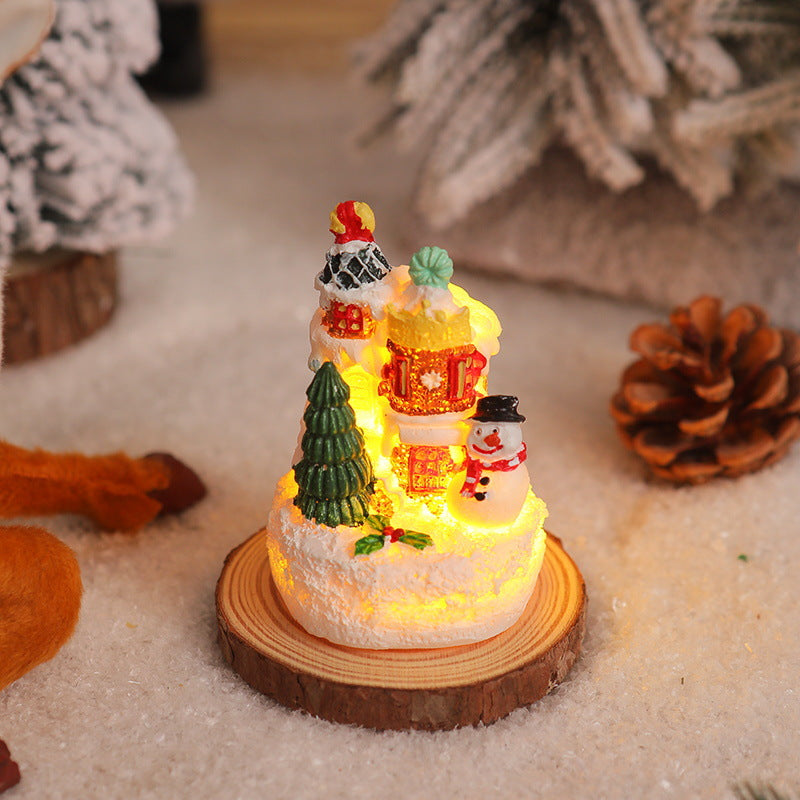 Christmas miniature lighting with snow scenes Kalsten