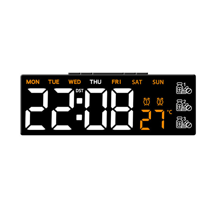 Digital LED desk clock with temperature and day of the week display Kalsten