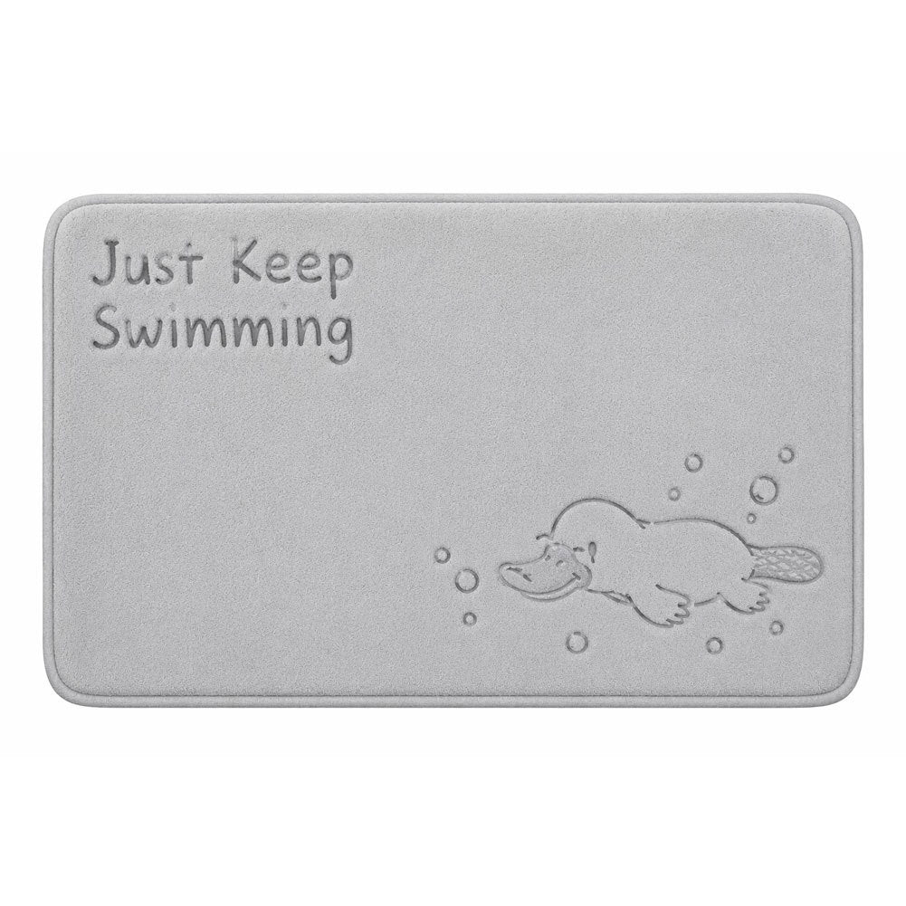 Playful Snail-Themed Bath Mat