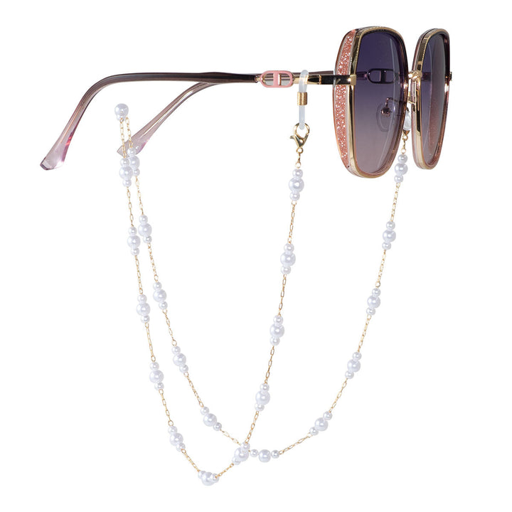 Pearl-Linked Eyewear Holder Kalsten