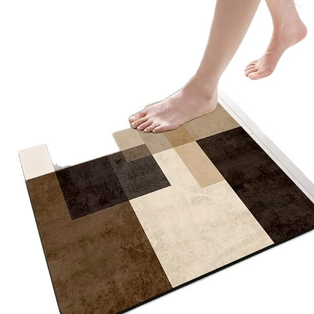 Geometric Patterned Anti-Slip Bath Mat Kalsten