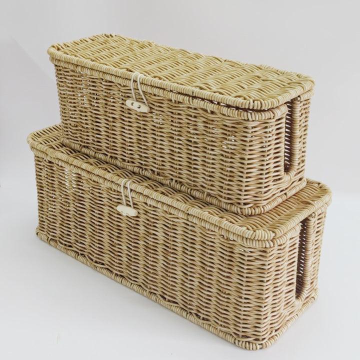 Handcrafted Wicker Storage Bins Kalsten