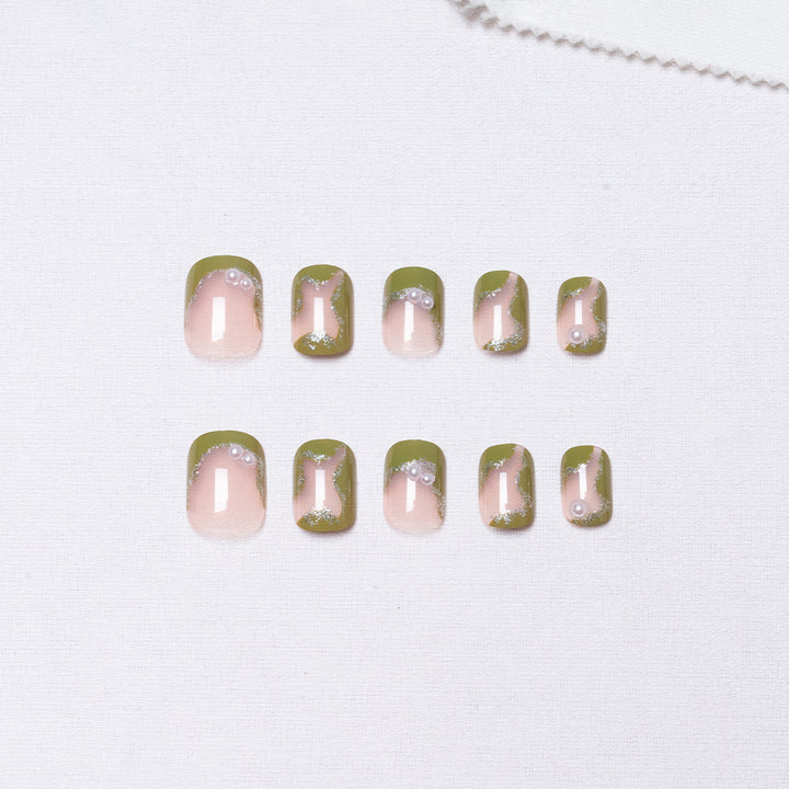 Glittery Gradient Press-On Nails