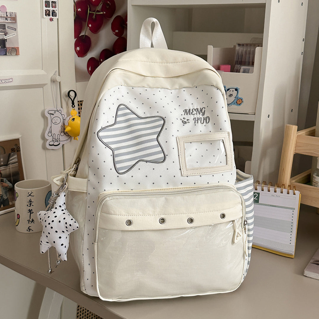 Trendy Star-Embellished Backpack Kalsten