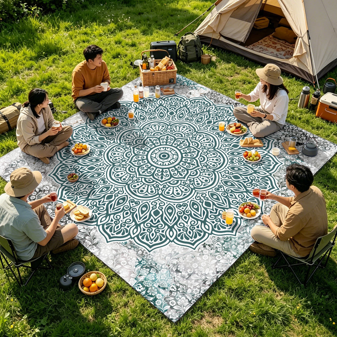 Mandala Design Beach Mat Kalsten