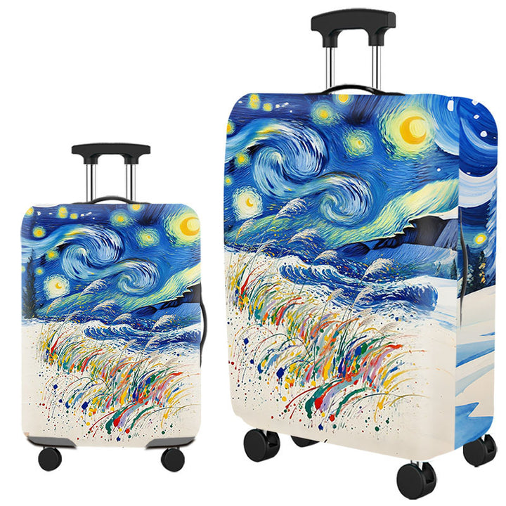 Tropical Leaf Print Hard Shell Luggage Kalsten