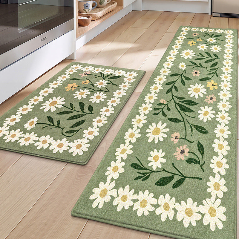 Floral Patterned Kitchen Mat Set Kalsten