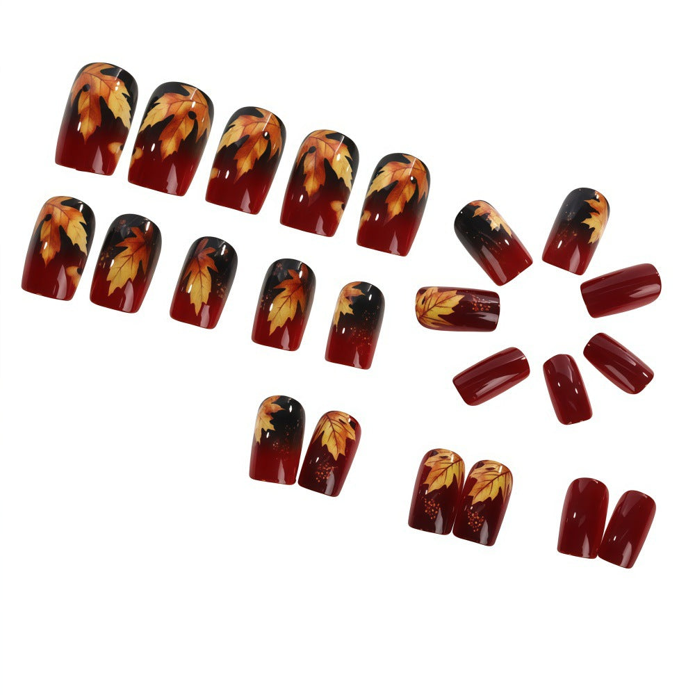 Artificial nails with autumn leaf design Kalsten