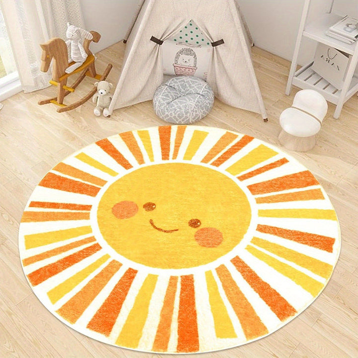 Fun Cartoon Character Round Area Rug