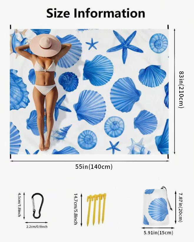 Large Portable Beach Mat Kalsten